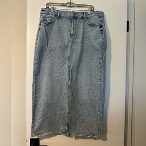 Size 16W M Jeans by Maurices High Rise Denim Skirt